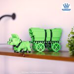 Pop! Rides Super Deluxe the Oregon Trail Oxen and Wagon (Green & Black) FWlifestyle1 view 2